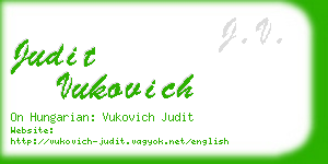 judit vukovich business card